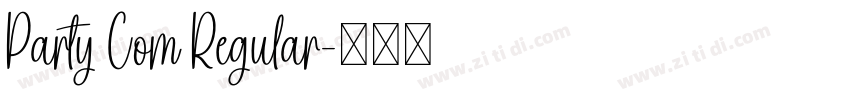 Party Com Regular字体转换